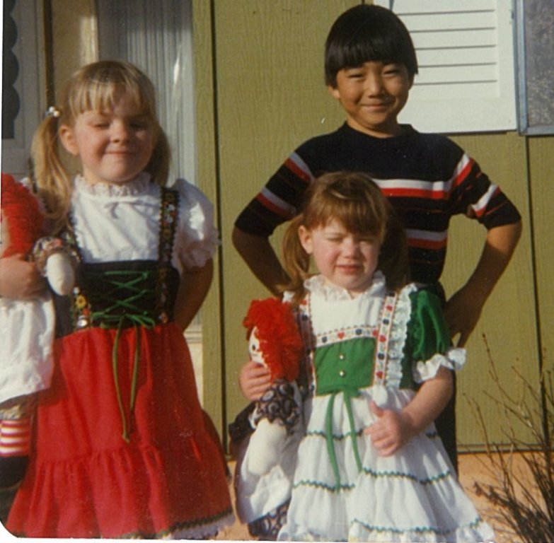 Layna, Shondra, Brian in Santa Fe 1981